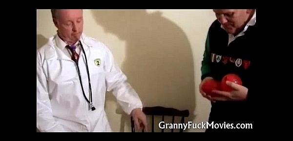  Cute granny fucking her doctor